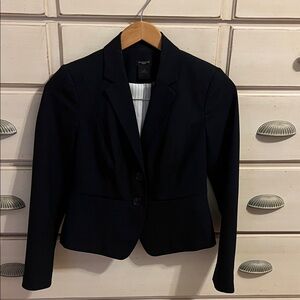 Ann Taylor Black Women's Fitted Blazer Jacket Size 0 Petite